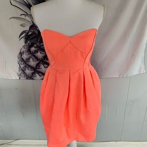 Pink Strapless Dress